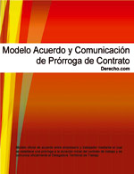 Acuerdo y comunicaci&oacute;n de pr&oacute;rroga de contrato