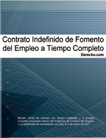 Contrato indefinido de fomento del empleo a tiempo completo