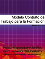 Contrato de trabajo para la formaci&oacute;n