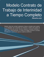Contrato de trabajo de interinidad a tiempo completo