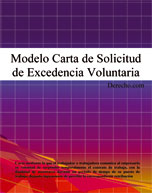 Carta de solicitud de excedencia voluntaria