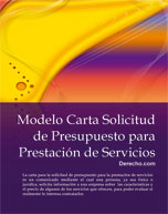 Carta de solicitud de presupuesto para prestación de servicios