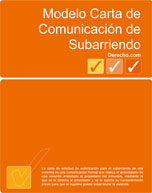 Carta de comunicaci&oacute;n de subarriendo