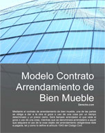 Contrato de arrendamiento de bien mueble