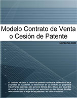 Contrato de venta o cesi&oacute;n de patente