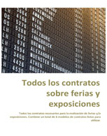 Todos los contratos sobre ferias y exposiciones