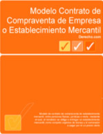 Contrato de compraventa de empresa o establecimiento mercantil