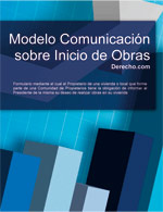 Comunicaci&oacute;n sobre inicio de obras
