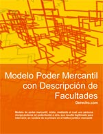 Poder mercantil con descripci&oacute;n de facultades