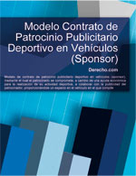 Contrato de patrocinio publicitario deportivo en veh&iacute;culos (sponsor)