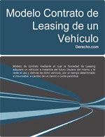 Contrato de leasing de un veh&iacute;culo