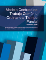 Contrato de trabajo com&uacute;n u ordinario a tiempo parcial