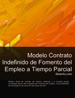 Contrato indefinido de fomento del empleo a tiempo parcial