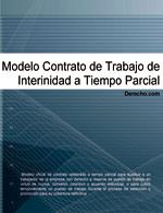 Contrato de trabajo de interinidad a tiempo parcial