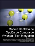 Contrato de opci&oacute;n de compra sobre vivienda (Bien inmueble)