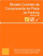 Contrato de compraventa de plaza de parking