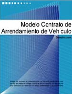 Contrato de arrendamiento de veh&iacute;culo