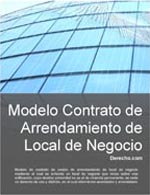 Contrato de arrendamiento de local comercial