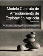 Contrato de arrendamiento de explotación agrícola