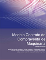 Contrato de compraventa de maquinaria