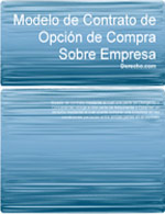 Contrato de opci&oacute;n de compra sobre una empresa